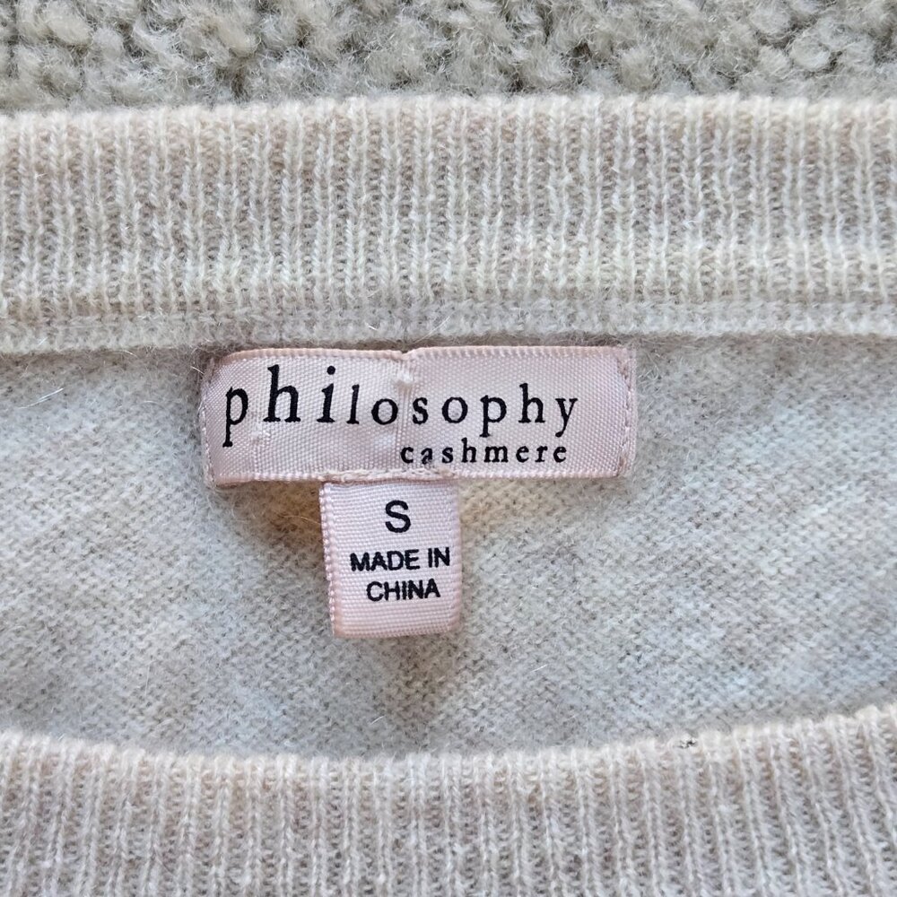 NWOT Philosophy Striped Cashmere Sweater XS-SM - Picture 2 of 7